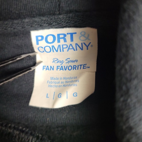 Dogecoin Hoodie Large Port & Company Fan Favorite Meme Sweatshirt Black Cool Dog - Picture 4 of 8